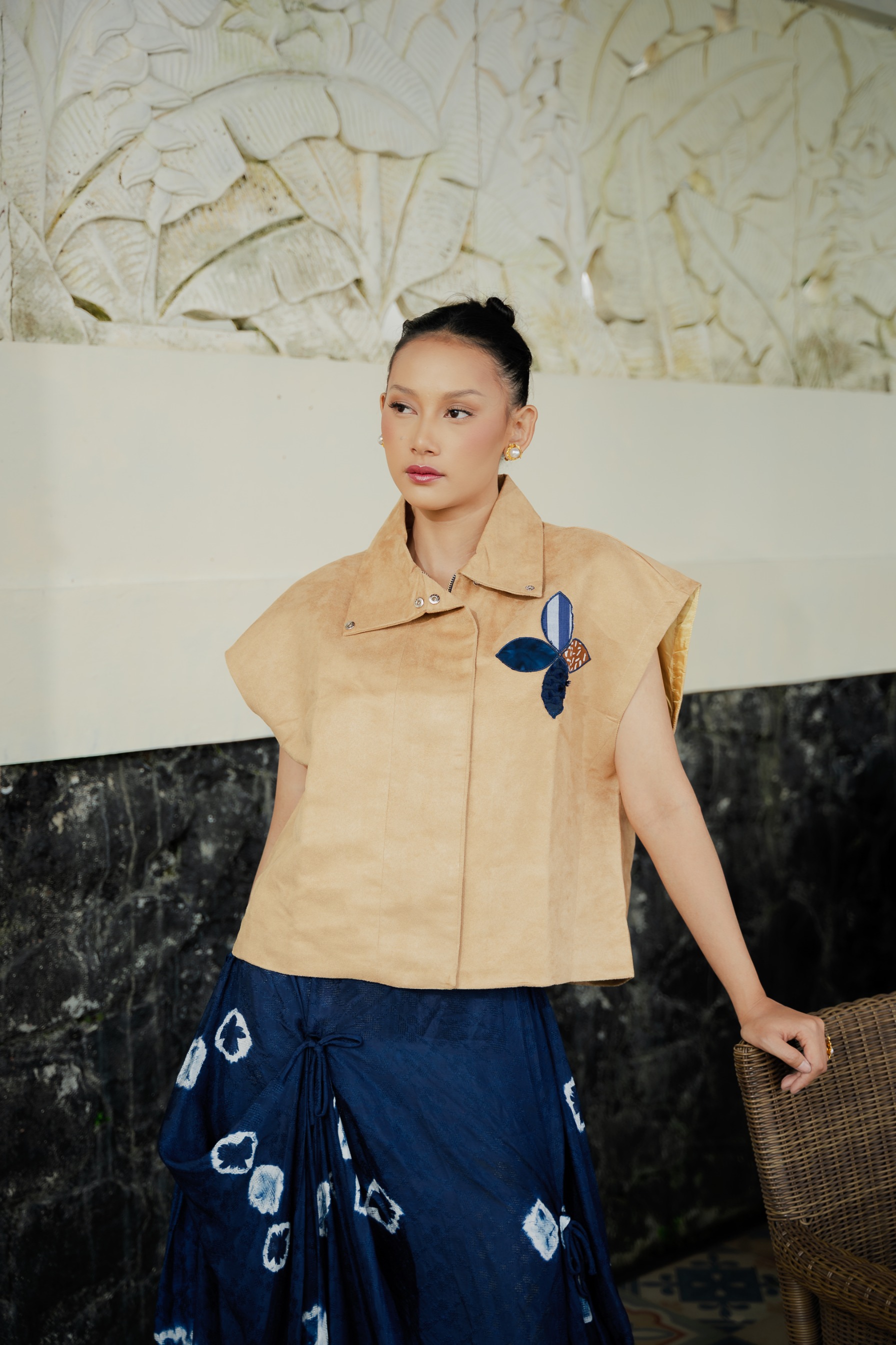 vest suede - brown