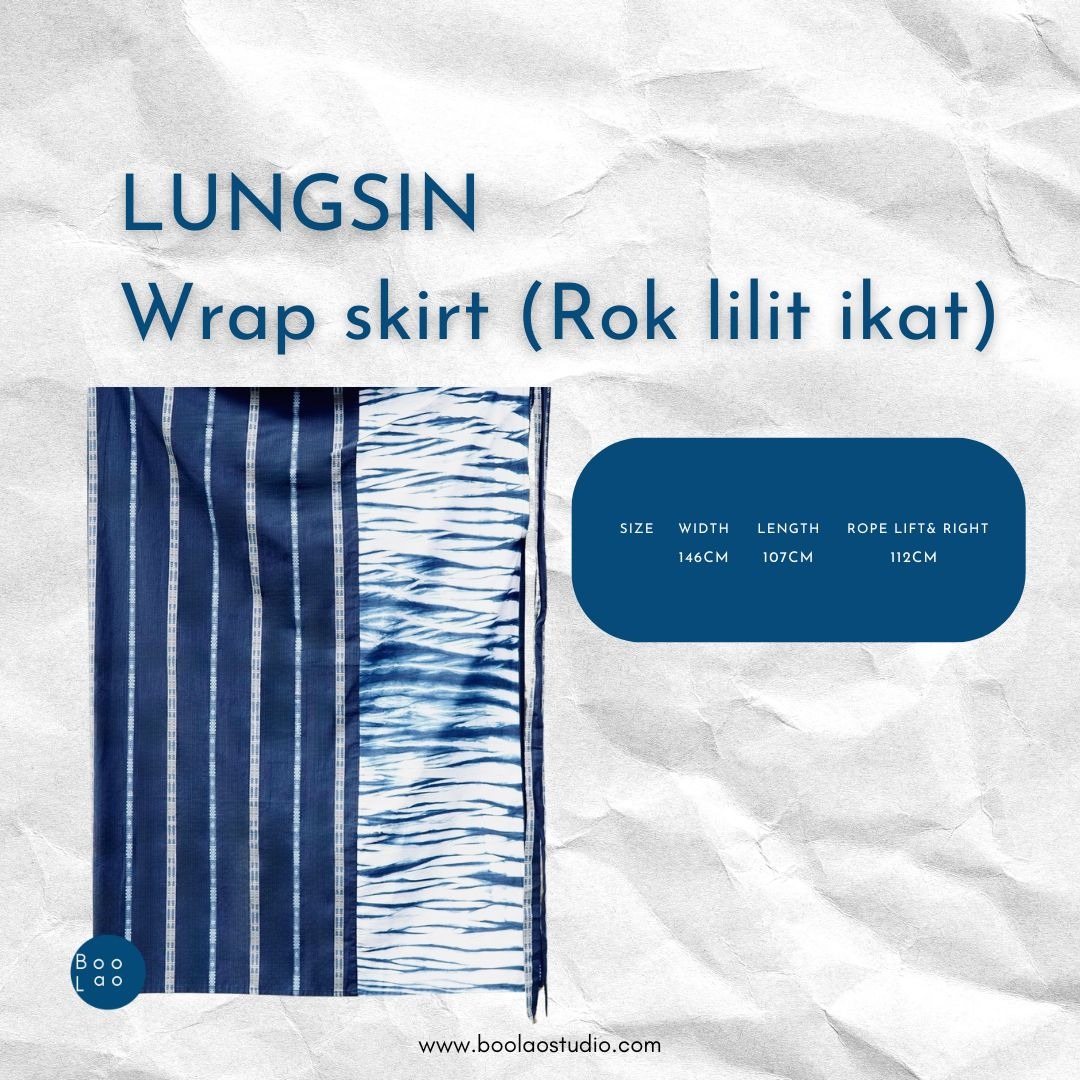 BOOLAO Lungsin Wrap Skirt (Rok Lilit Ikat)