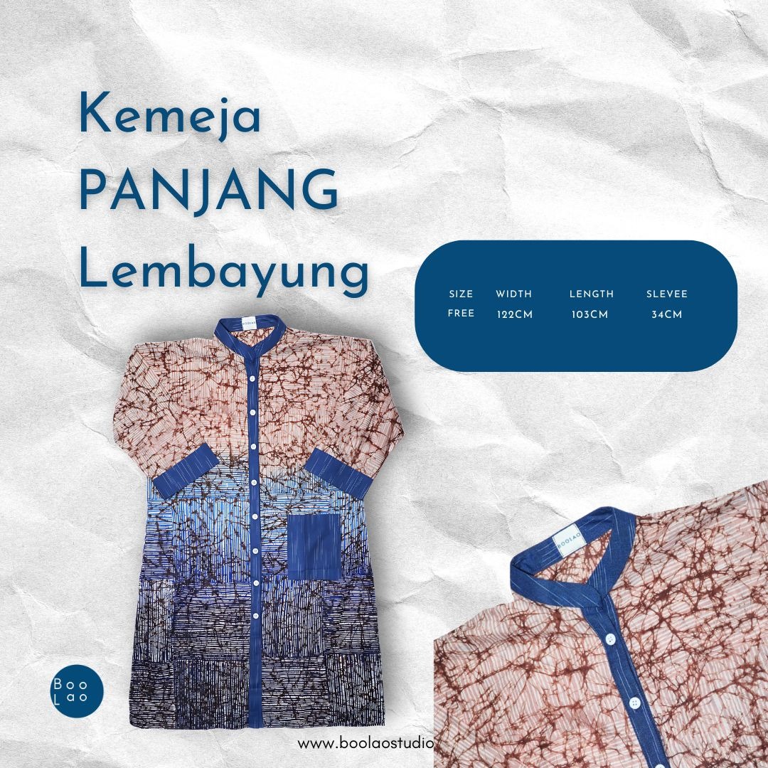 BOOLAO Kemeja Panjang Lembayung