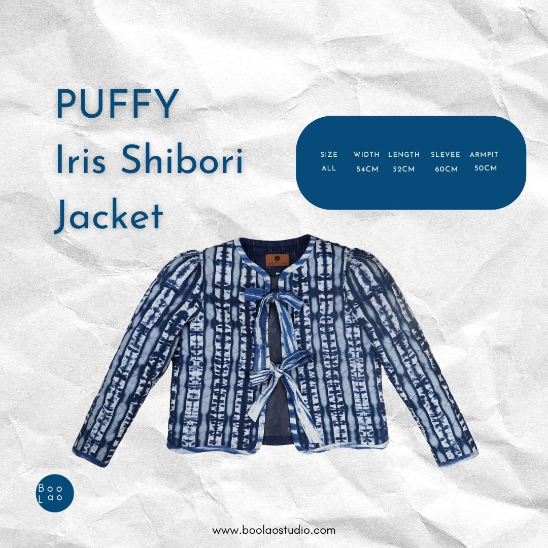 BOOLAO Puffy Iris Shibori Jacket