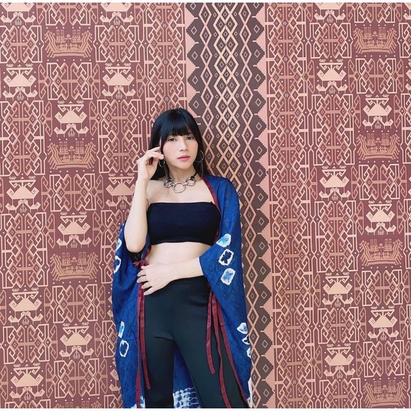 BOOLAO Outer Scarf Kanoko Tie Dye Shibori