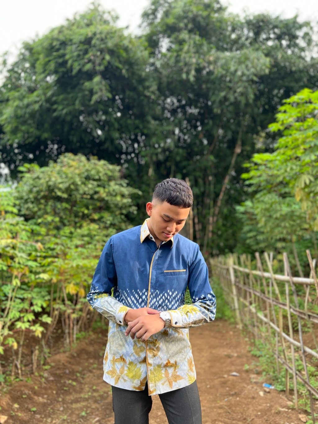 BOOLAO Kemeja Arashi Ecoprint