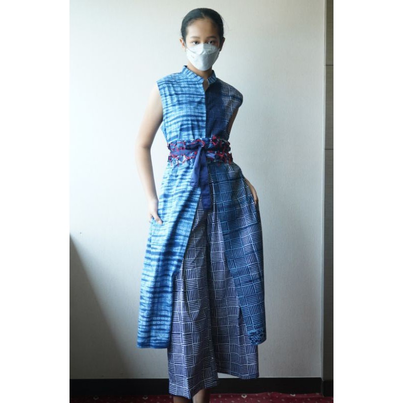 BOOLAO Outer Panjang Tie Dye on Batik Arajime (Cardigan Shibori Batik)