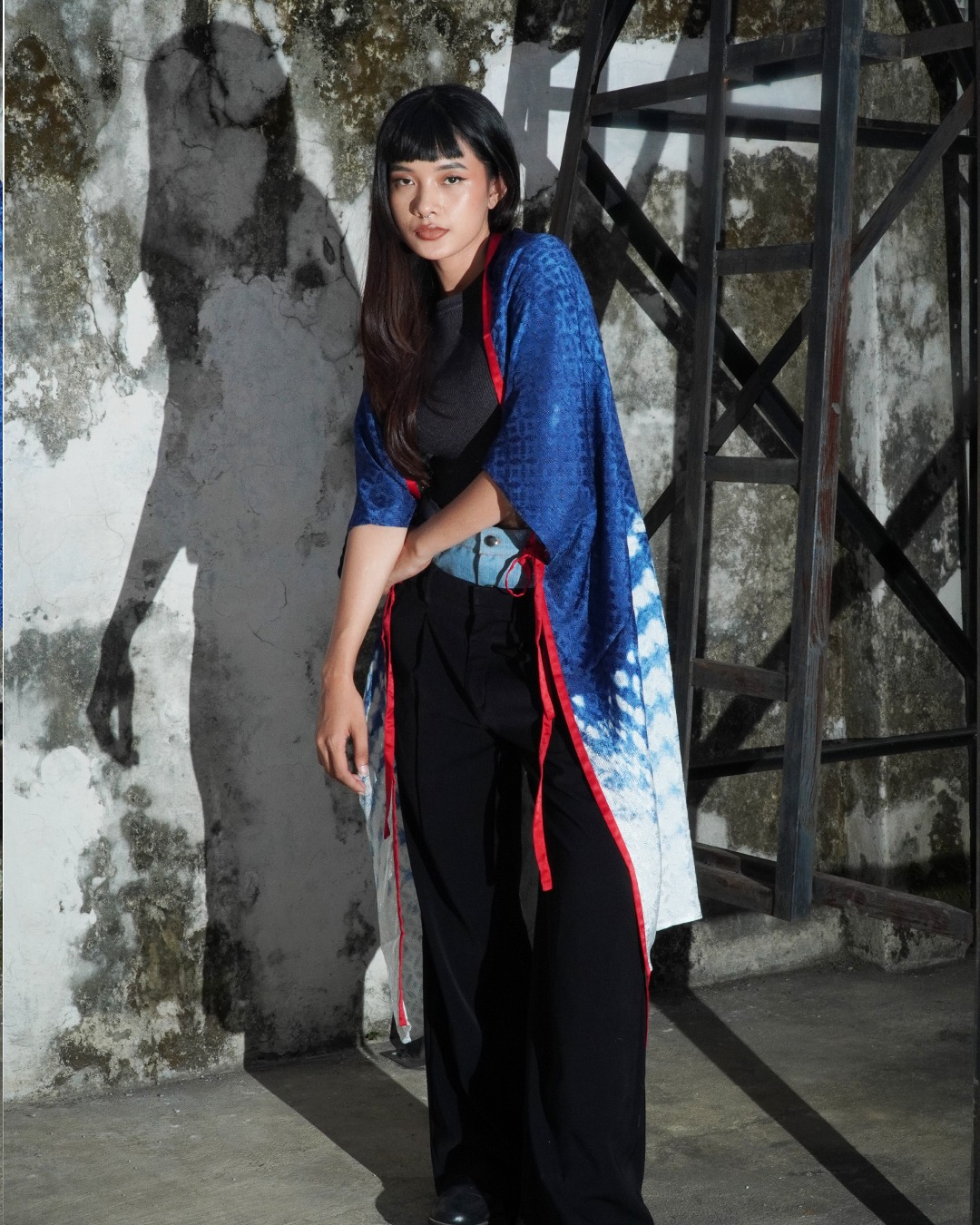 BOOLAO Outer Scarf Kanoko Tie Dye Shibori