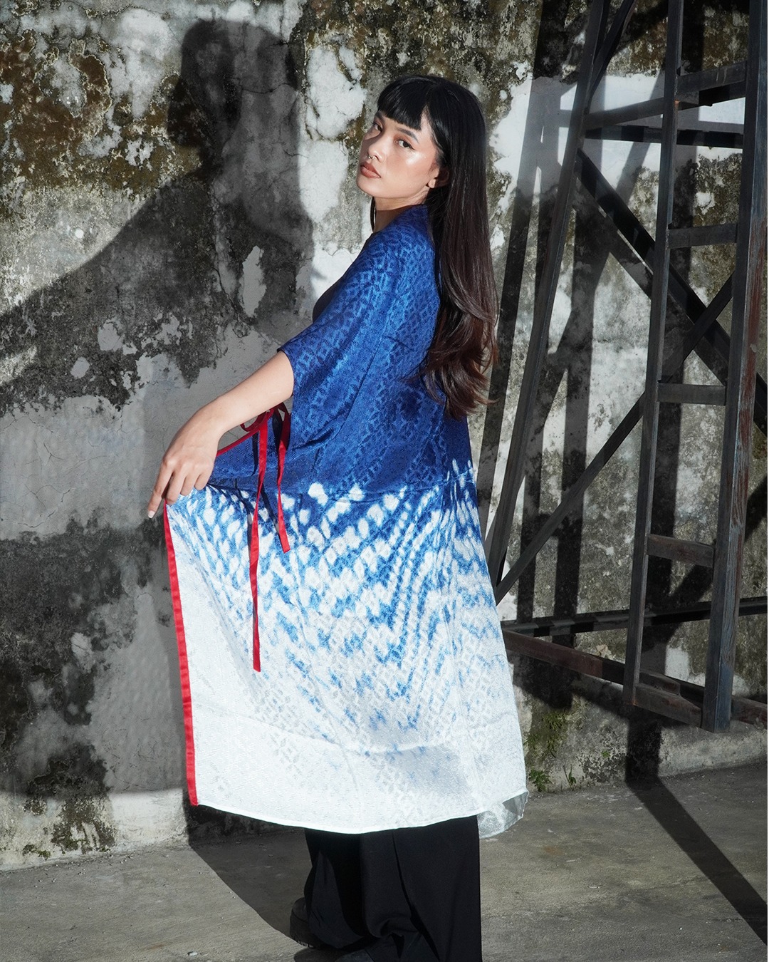 BOOLAO Outer Scarf Kanoko Tie Dye Shibori