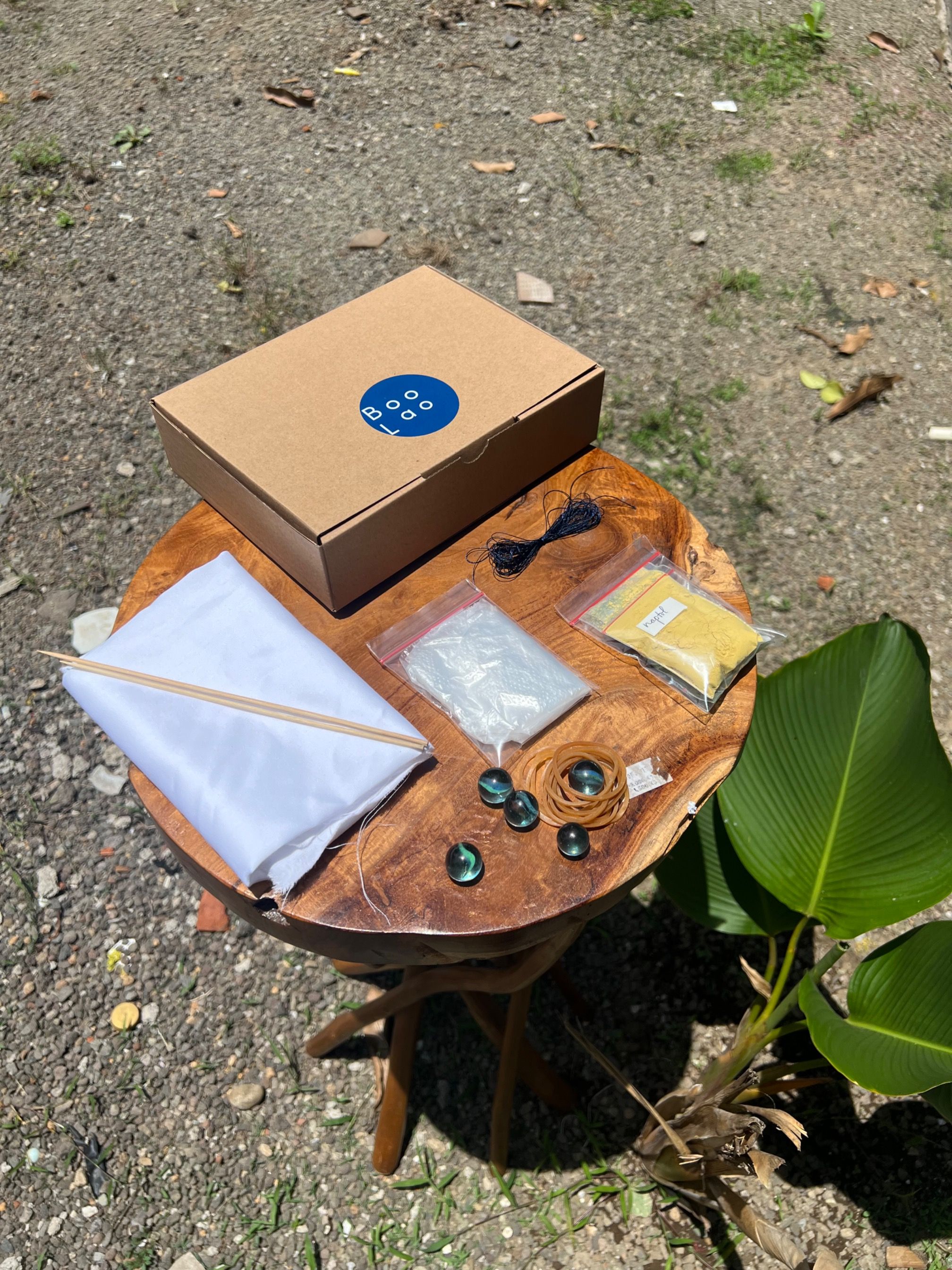 DIY Boolao Tie Dye Bandana Kit (Peralatan DIY Shibori)