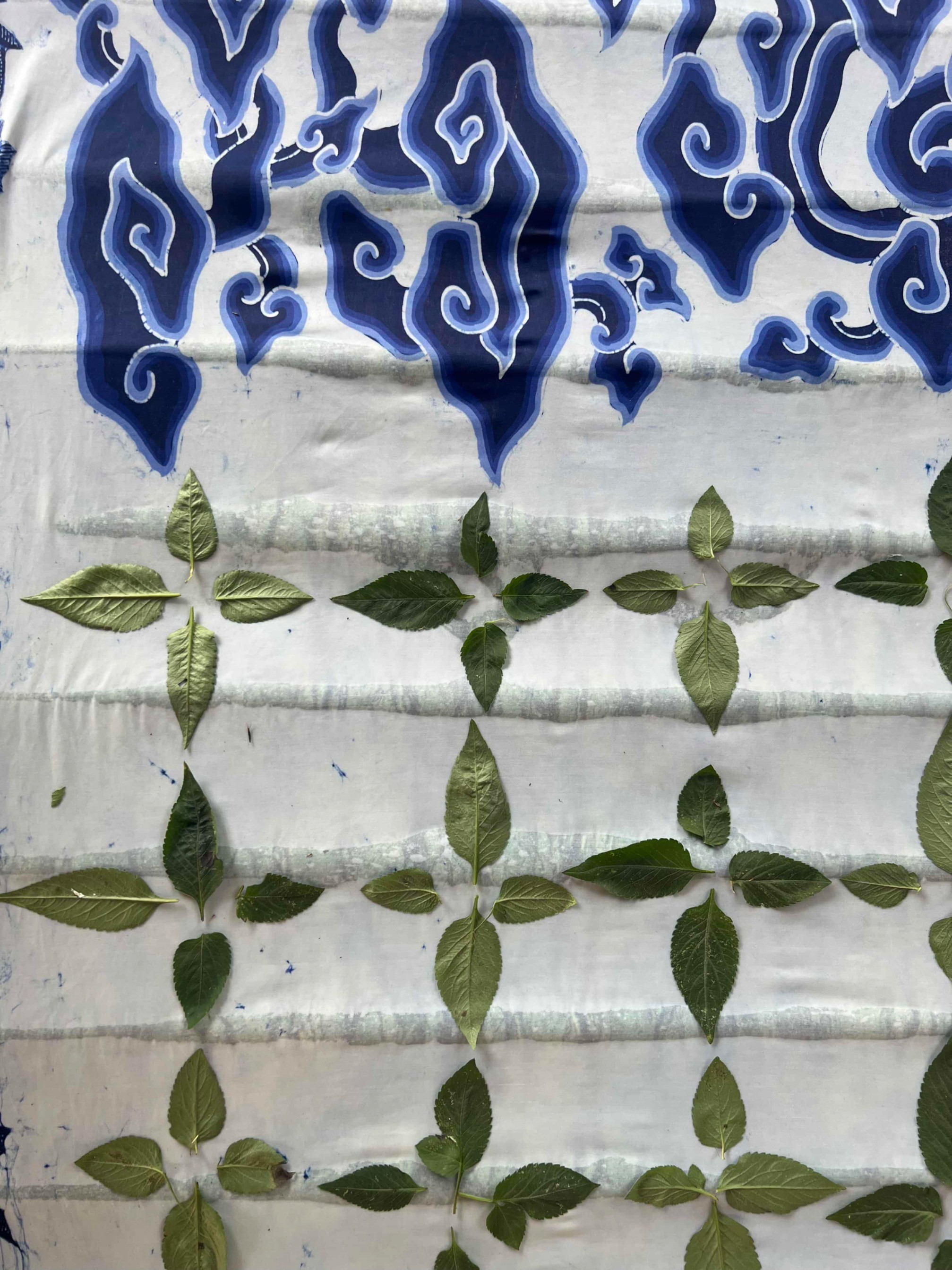 BOOLAO Textiles Batik on Nature Print