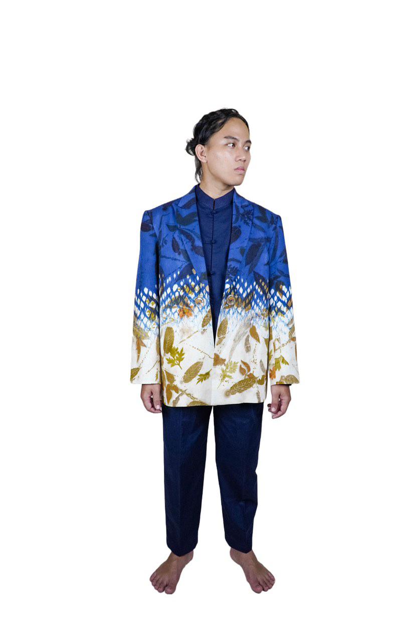 BOOLAO Shibori On Ecoprint BLAZER