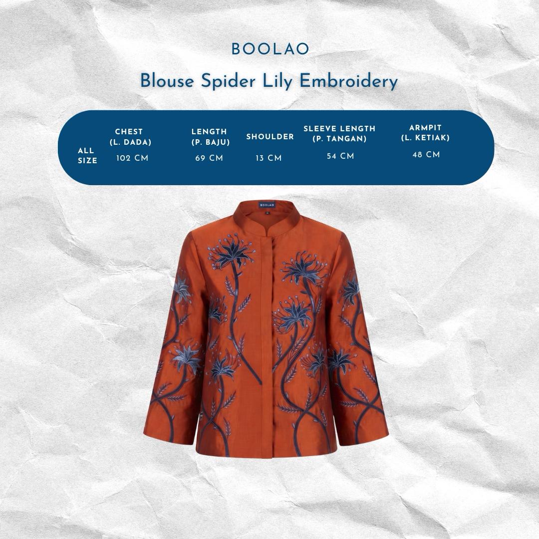 BOOLAO Blouse Outer Spider Lily Embroidery