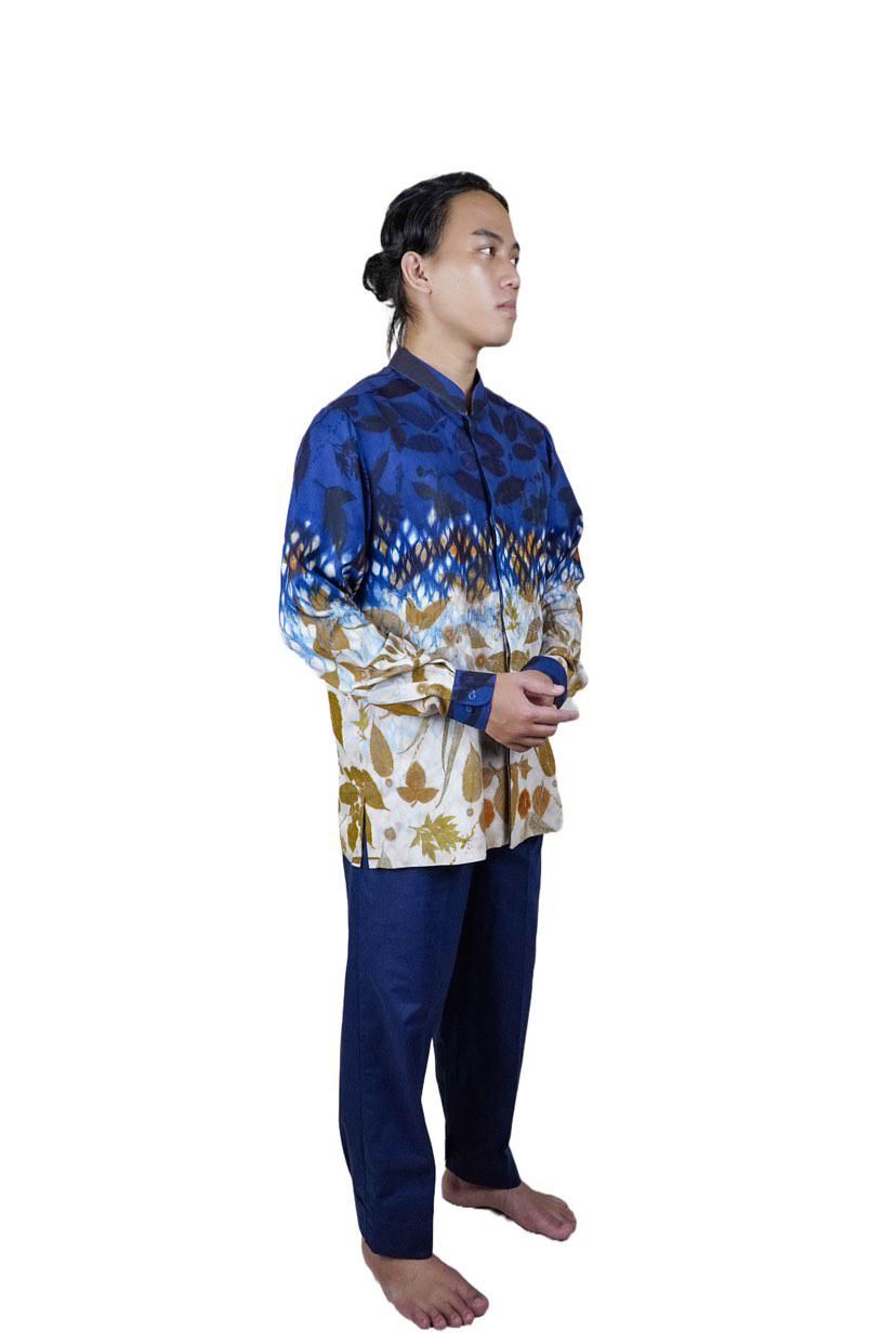 BOOLAO Kemeja Shibori On Ecoprint