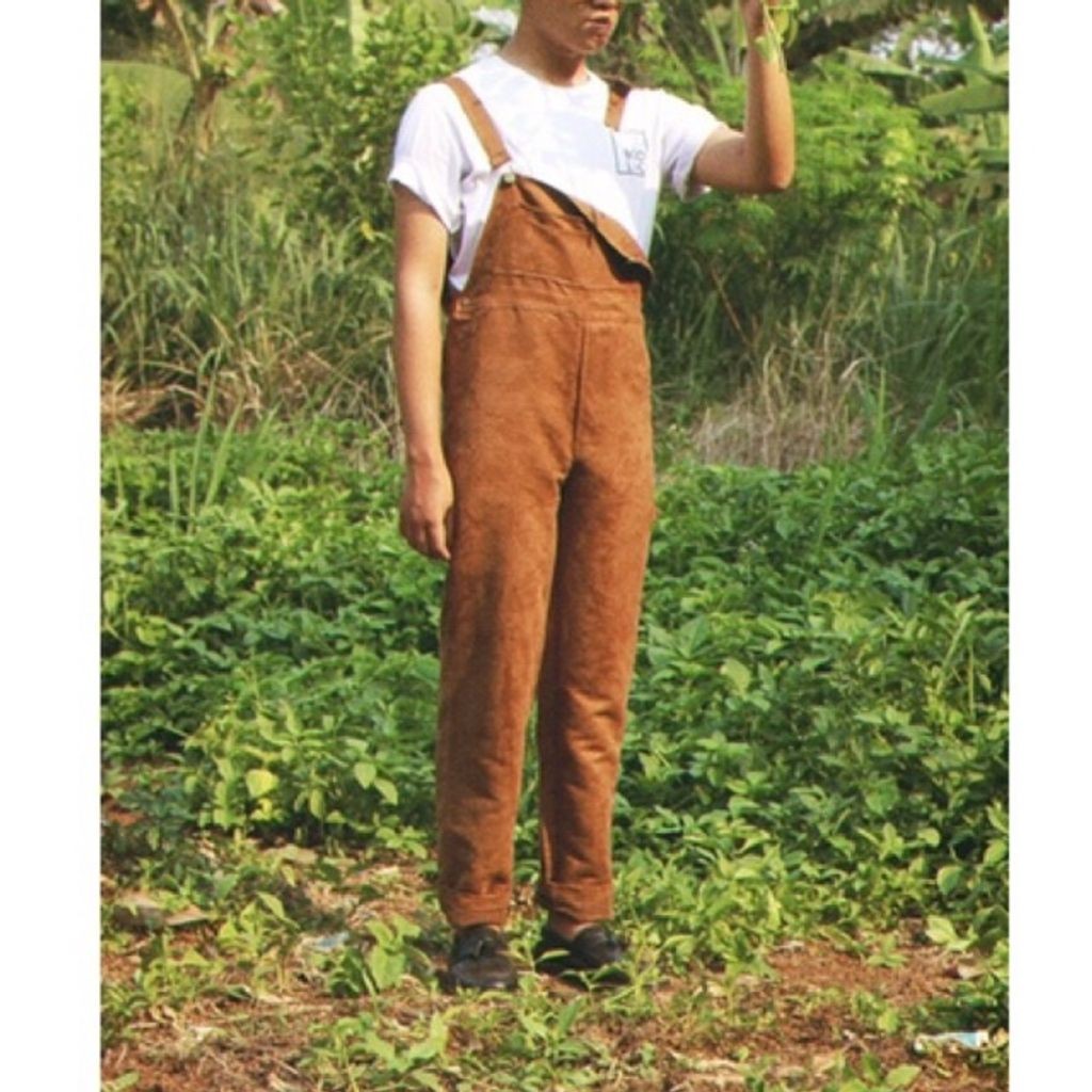 BOOLAO Over All Corduroy Suede PICNIC PANIC (Jumpsuit Celana Kodok Coklat)
