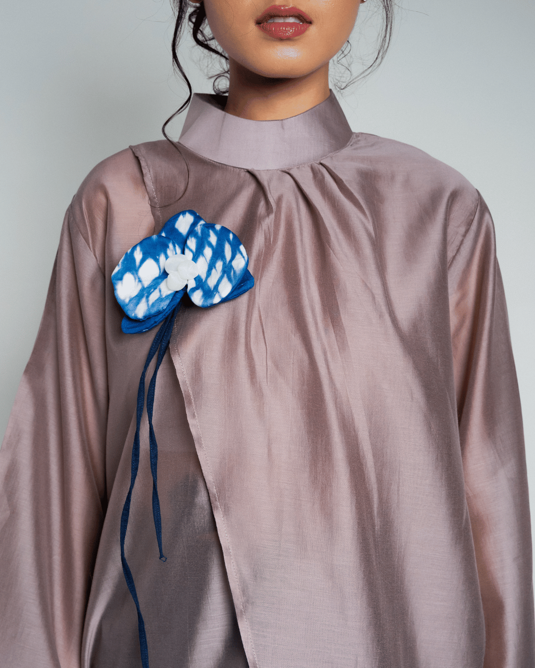 Blouse Nawang Wulan Long Sleeve - Mauve