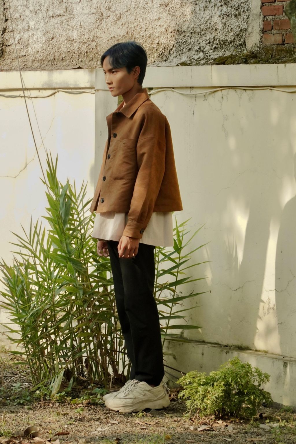 BOOLAO  Suede Oversize Jacket