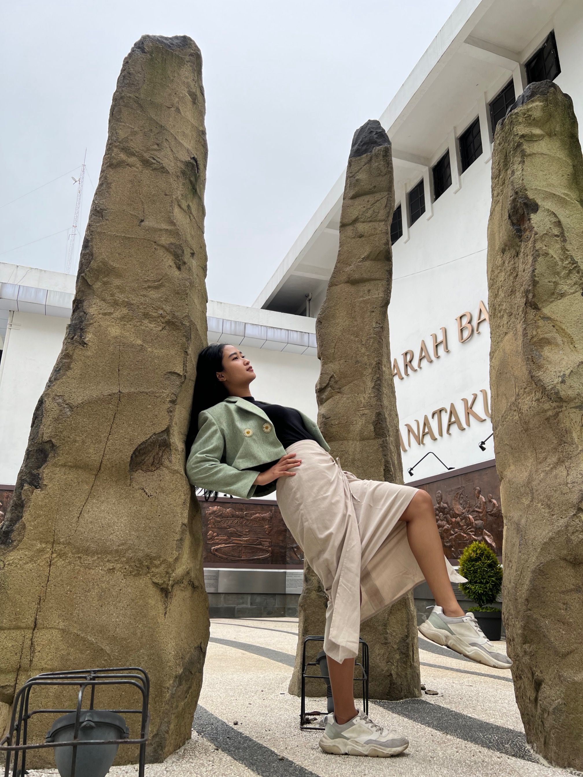 Pcnic Panic Crop Blazer - Matcha