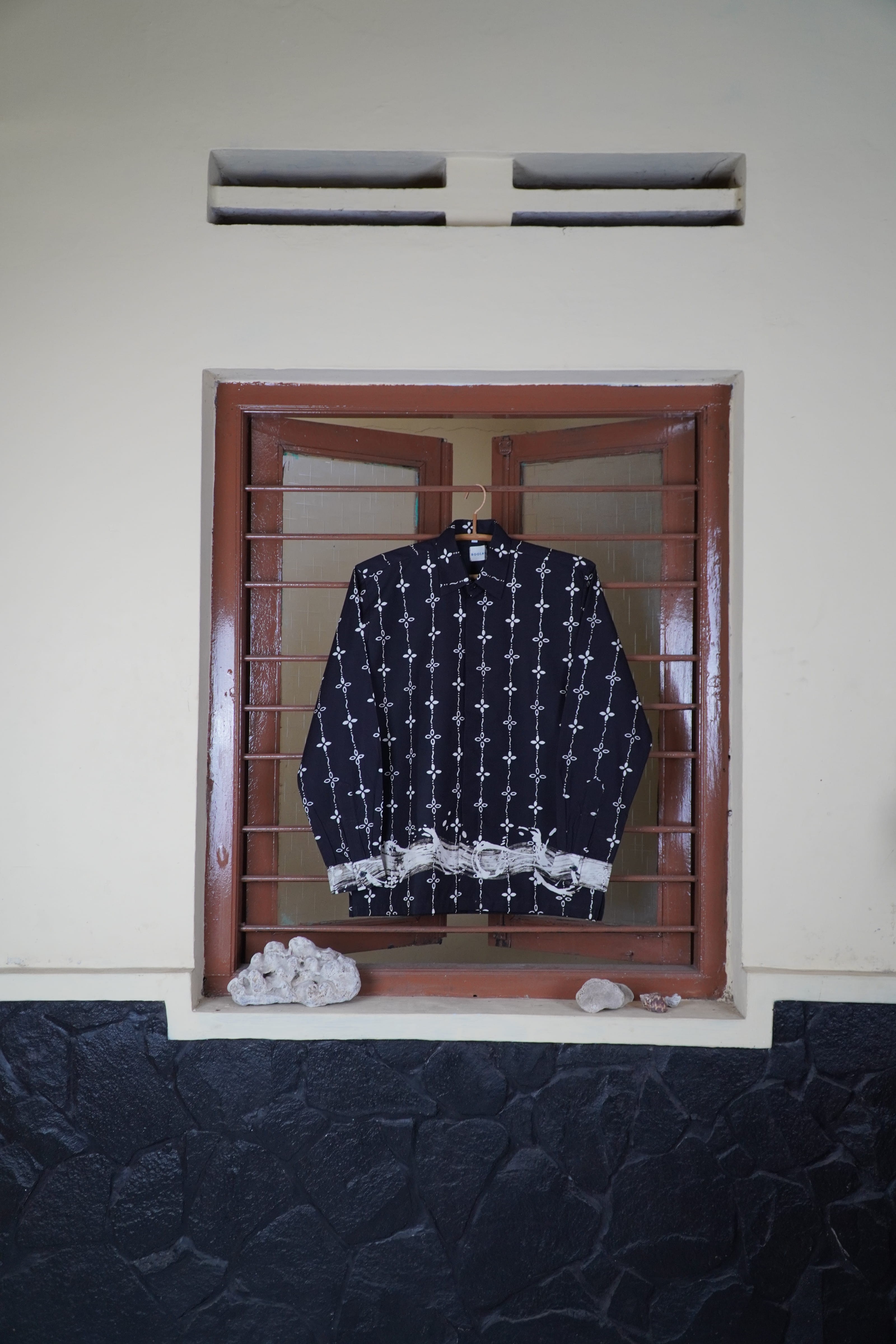 BOOLAO Kumeli Kemeja Panjang - Hitam Black