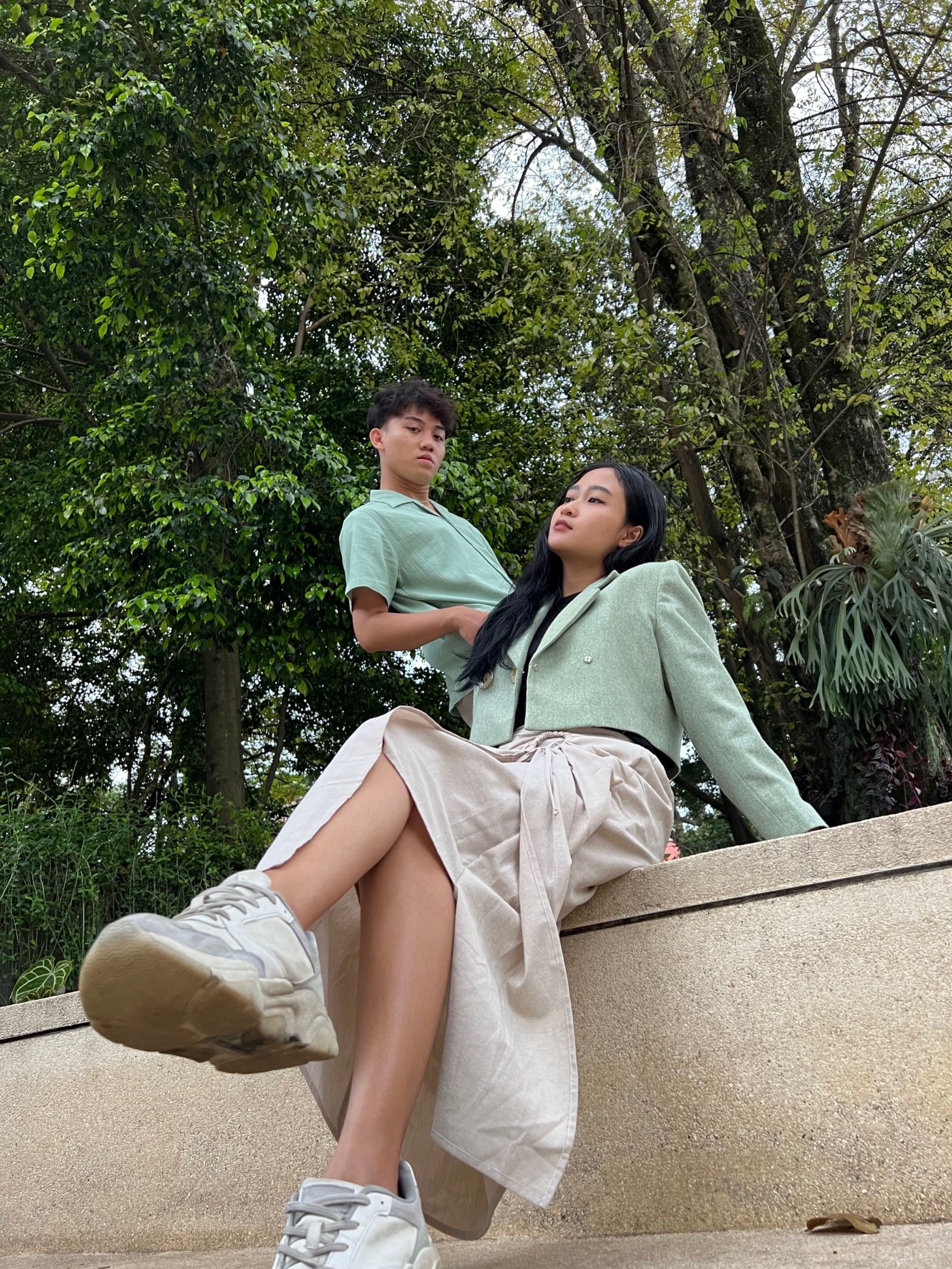 Pcnic Panic Crop Blazer - Matcha