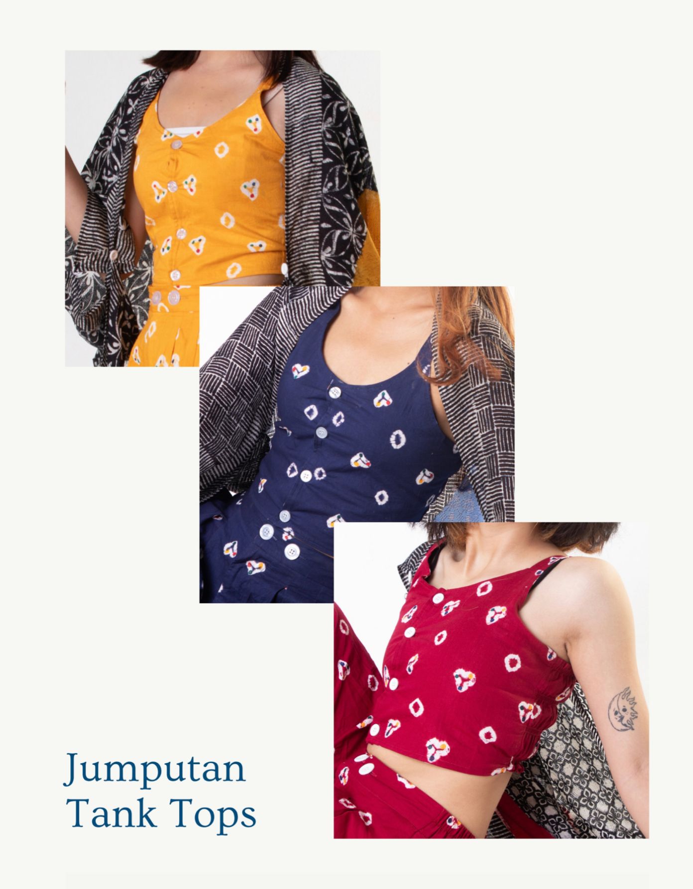 BOOLAO Kutang Kerut Jumputan (Tank Top Batik)