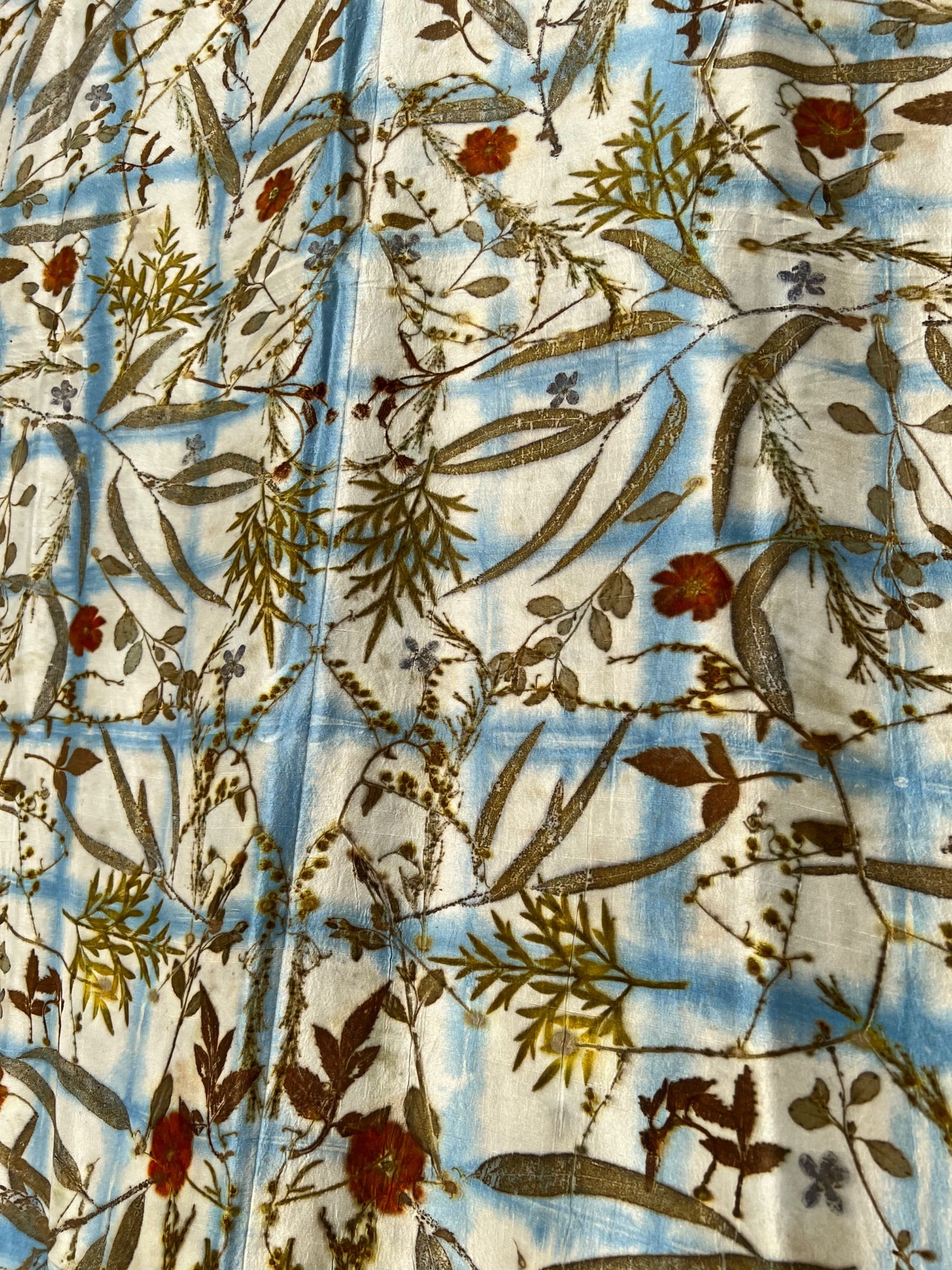 BOOLAO Textile Shibori on Silk Ecoprint