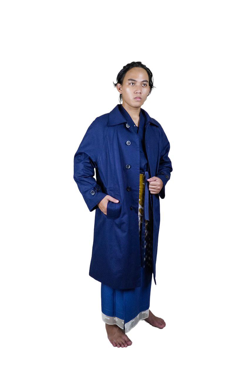BOOLAO Shibori On Ecoprint COAT