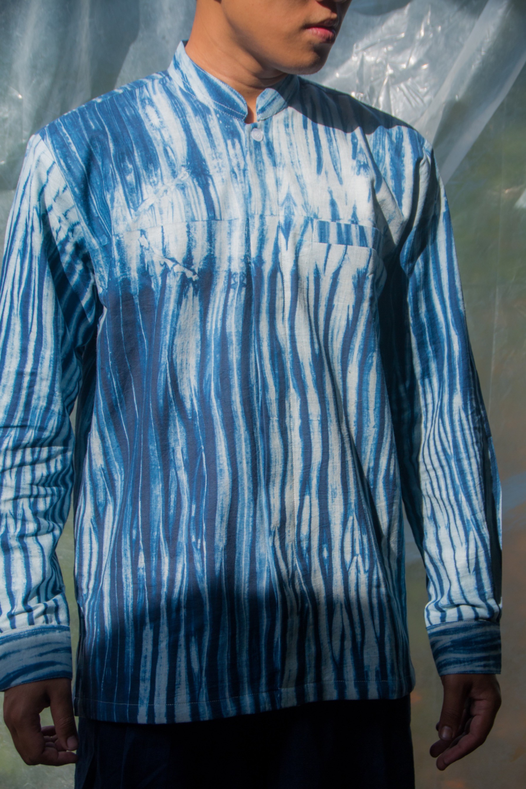 BOOLAO Kemeja Chiangi Arashi Blue