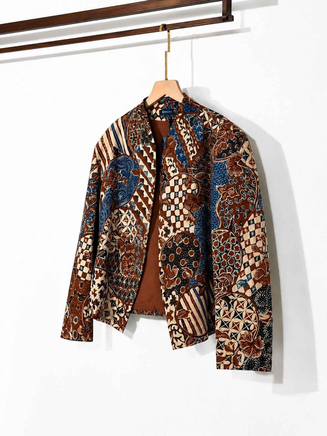 BOOLAO WARLAMI Cropped Beskap Batik Tulis - Brown