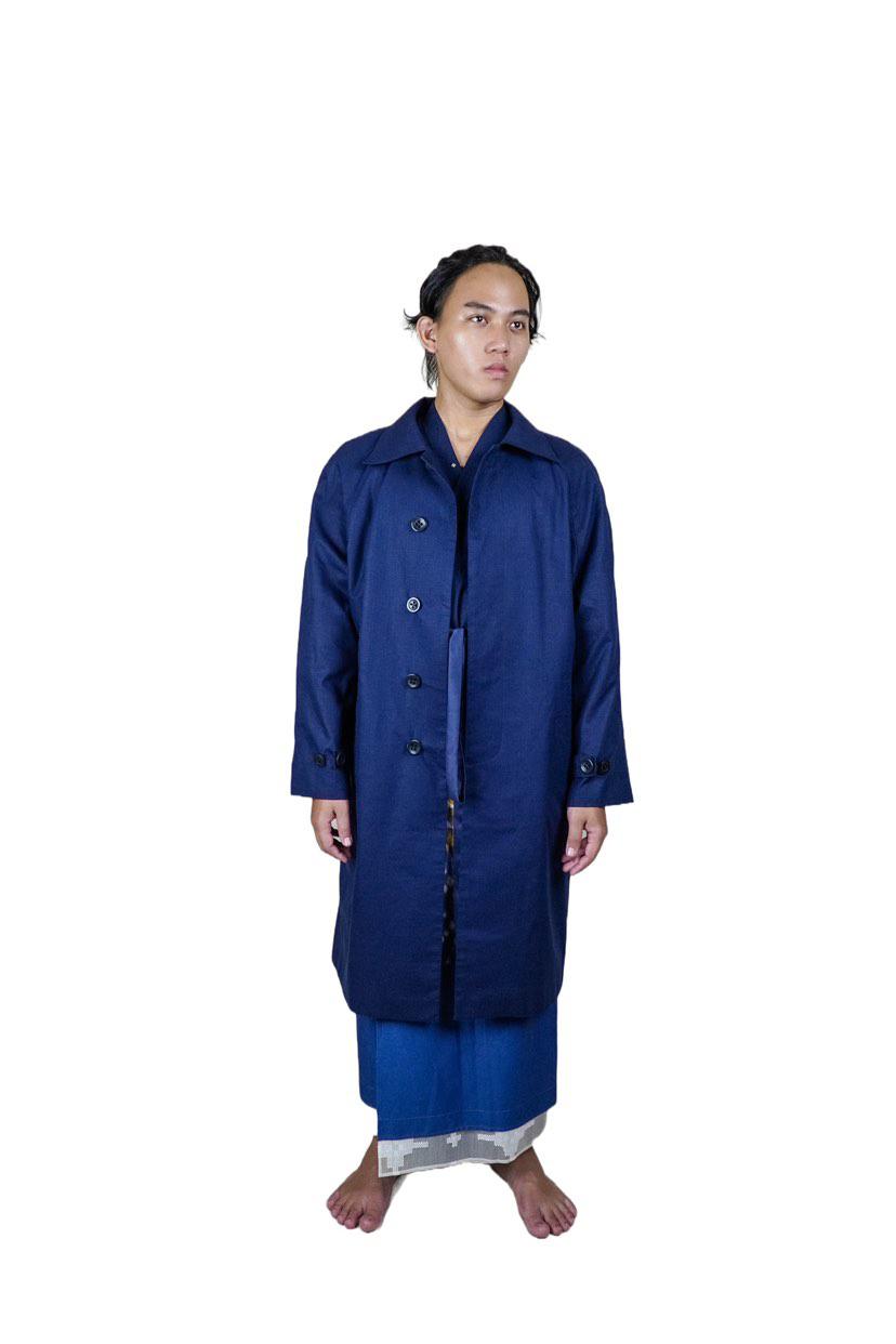 BOOLAO Shibori On Ecoprint COAT