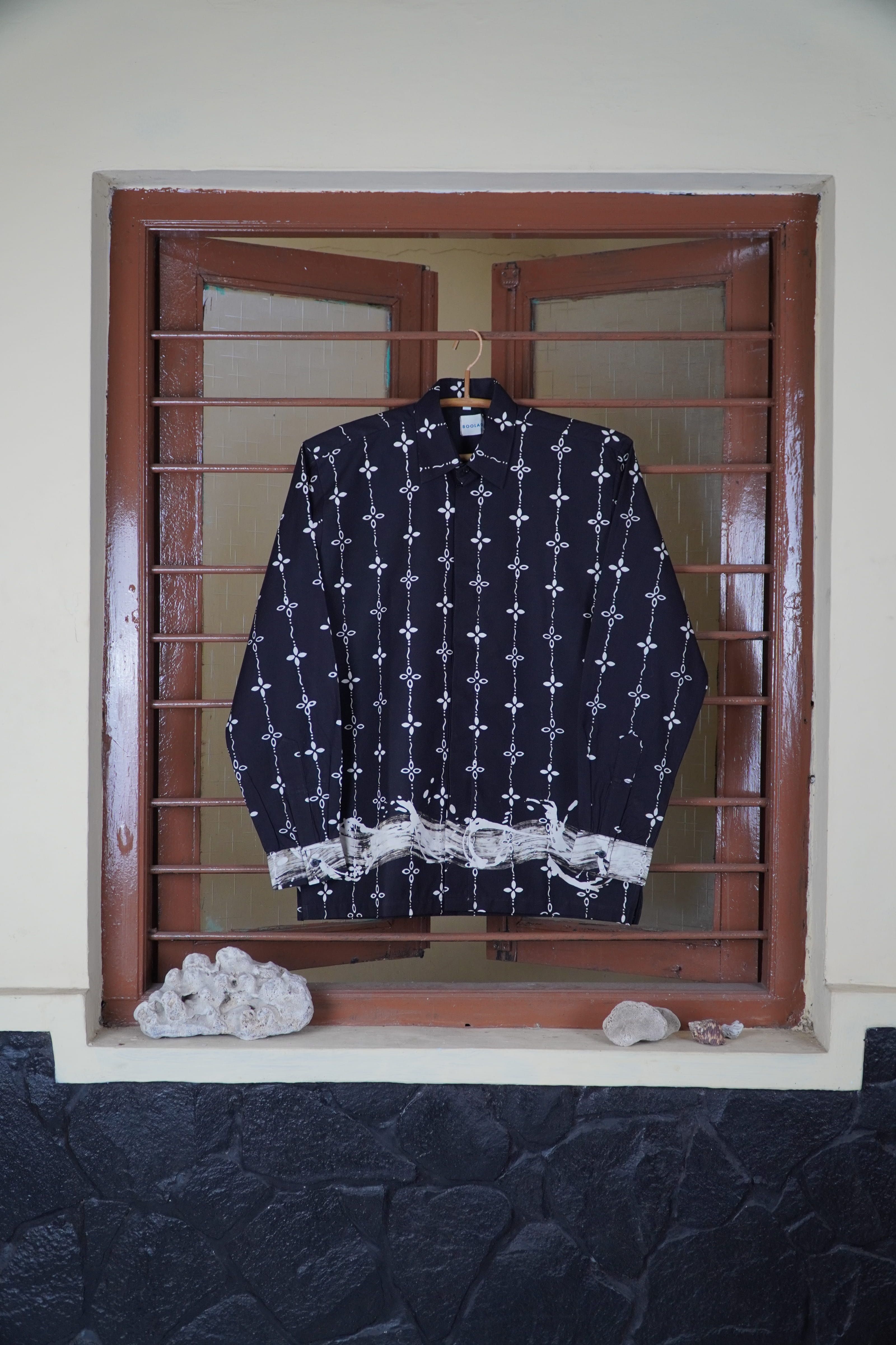 BOOLAO Kumeli Kemeja Panjang - Hitam Black