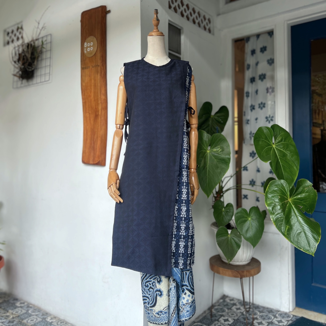 BOOLAO Vest Tenun Bulu Sleeveless
