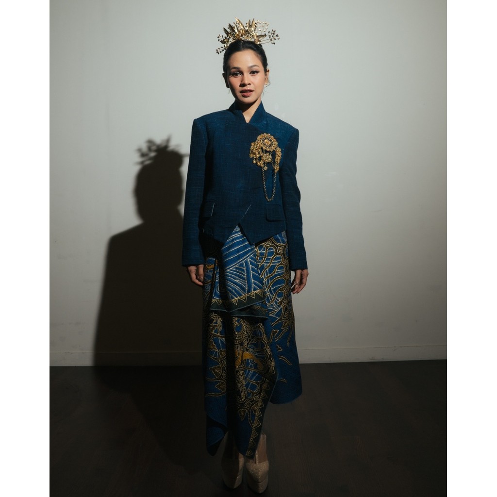 Boolao Beskap Janggan Genderless Denim Heritage - Navy