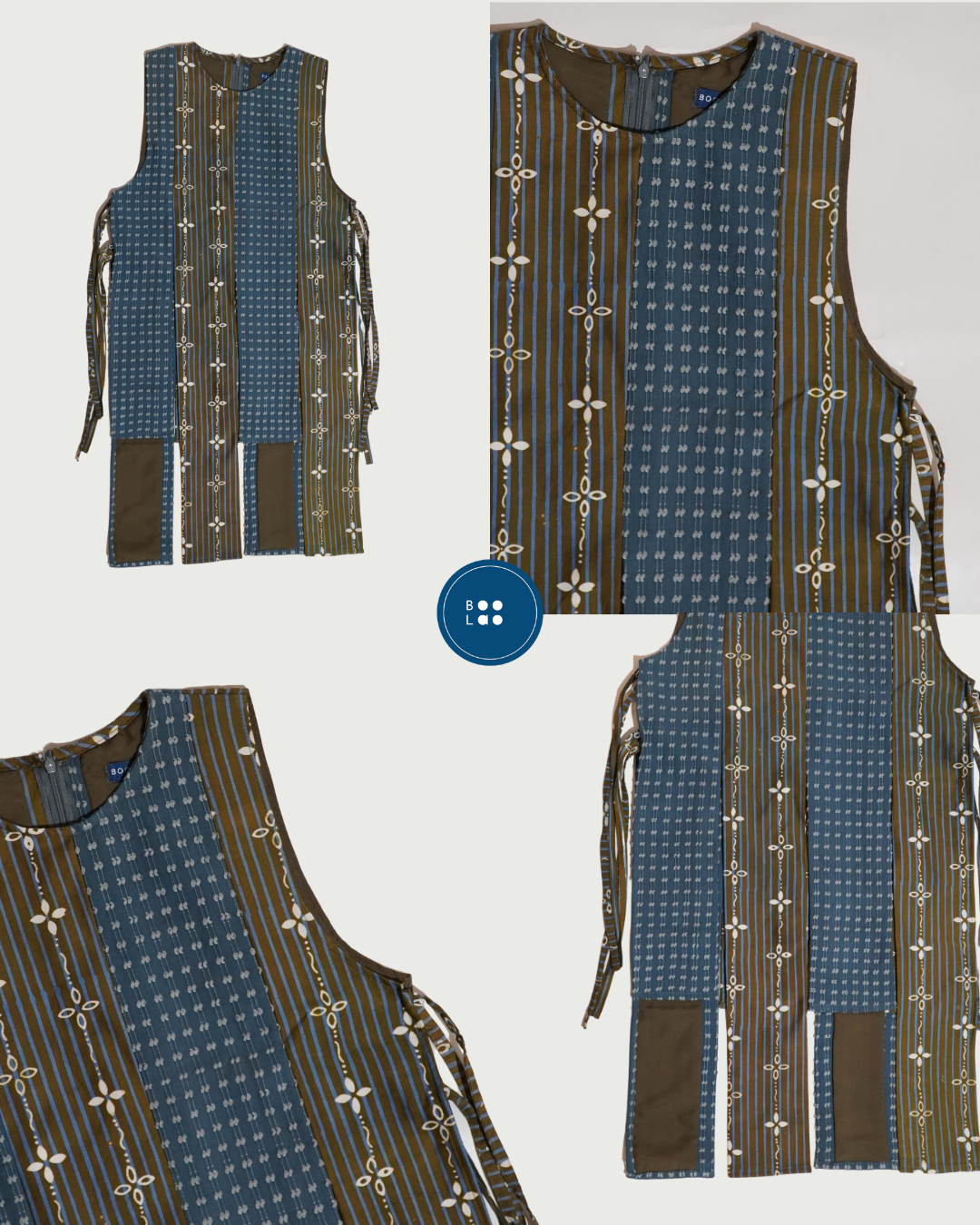BOOLAO Vest Tenun Batik Kumeli