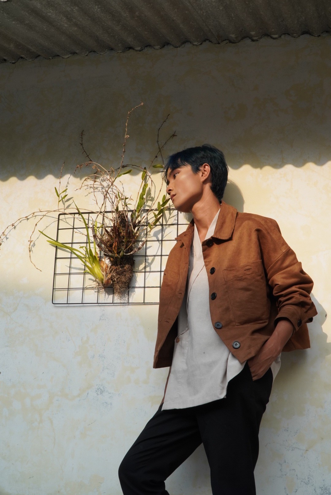 BOOLAO  Suede Oversize Jacket