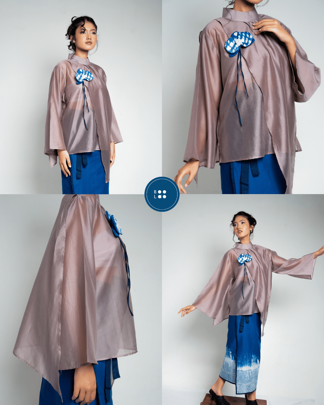 Blouse Nawang Wulan Long Sleeve - Mauve