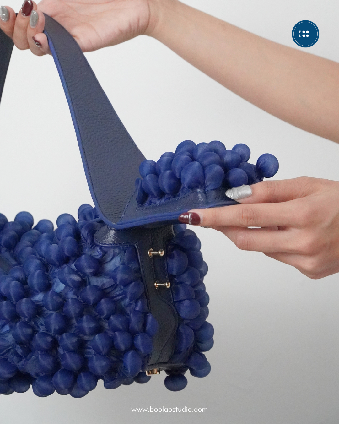 BOOLAO Trumbu Handle Bag - Navy