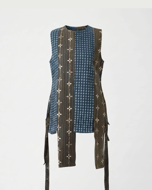 BOOLAO Vest Tenun Batik Kumeli