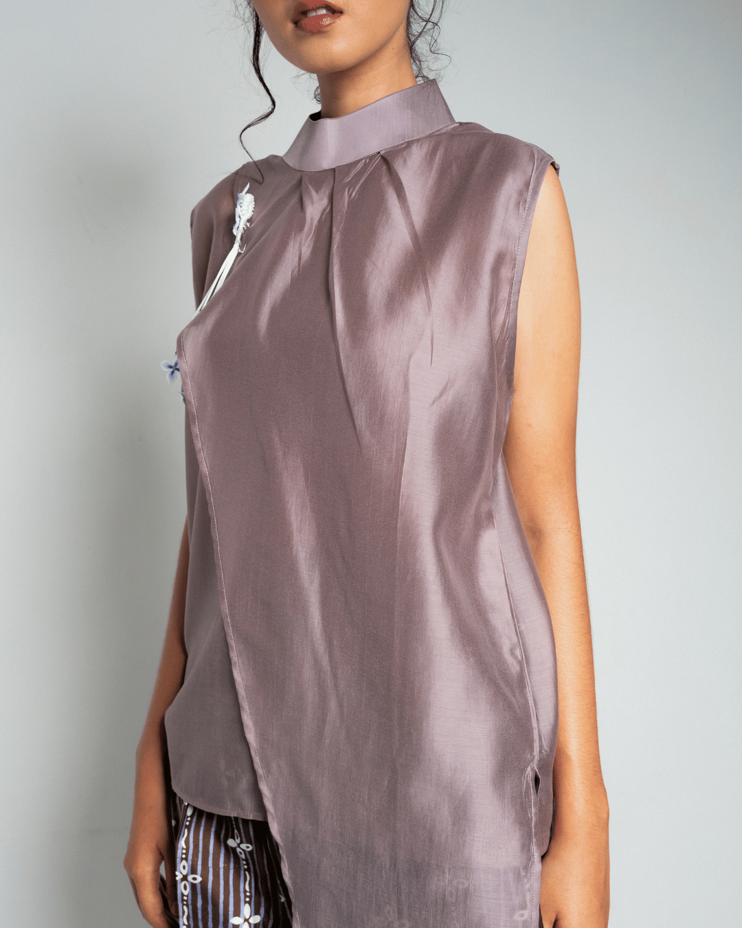 Blouse Nawang Wulan - Mauve (Tanpa tangan)