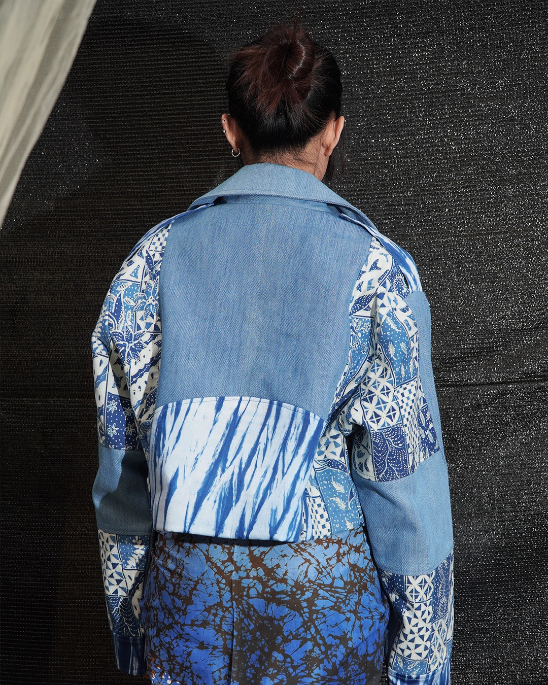 BOOLAO Ginza Jacket Jeans Patchwork Tjiwaringin - Blue