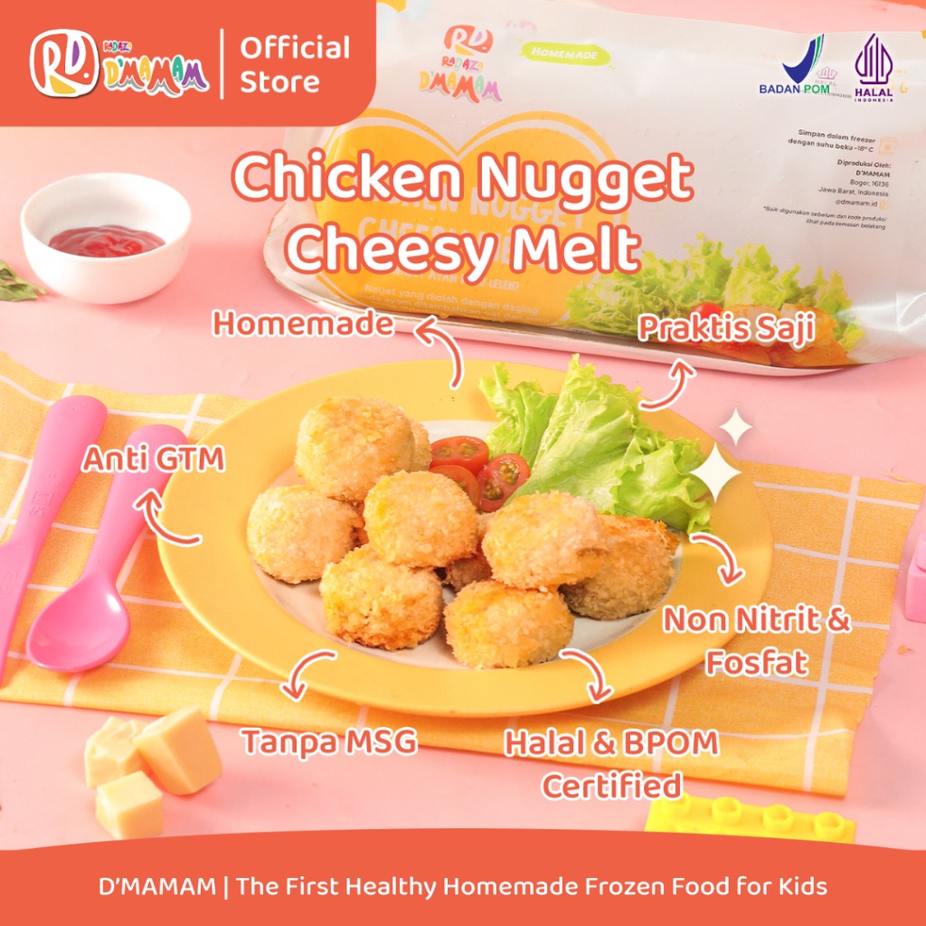 Chicken Nugget Cheesy Melt 250gr