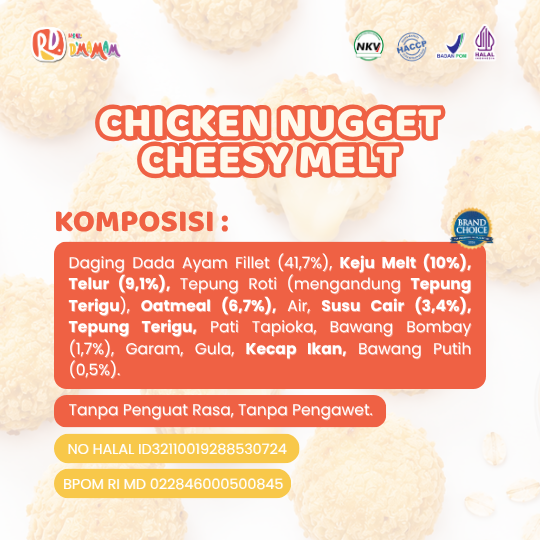 Chicken Nugget Cheesy Melt 250gr