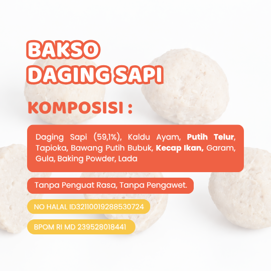 Bakso Daging Sapi 350gr