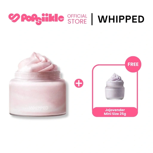 Image of WHIPPED Vegan Pack Cleanser Jar 80g ครีมล้างหน้า + Jojovender Mini Size 25g