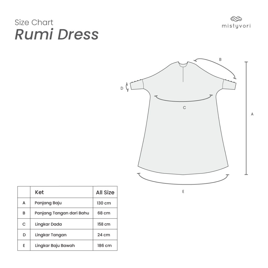 MISTYVORI |  Rumi Dress Rayon Premium
