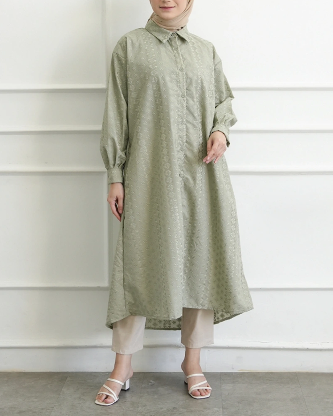 MISTYVORI | Aliza Long Tunik Bordir Premium