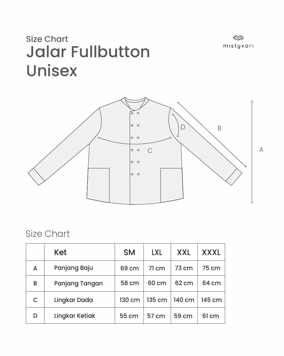 Jalar Full Button (Unisex)