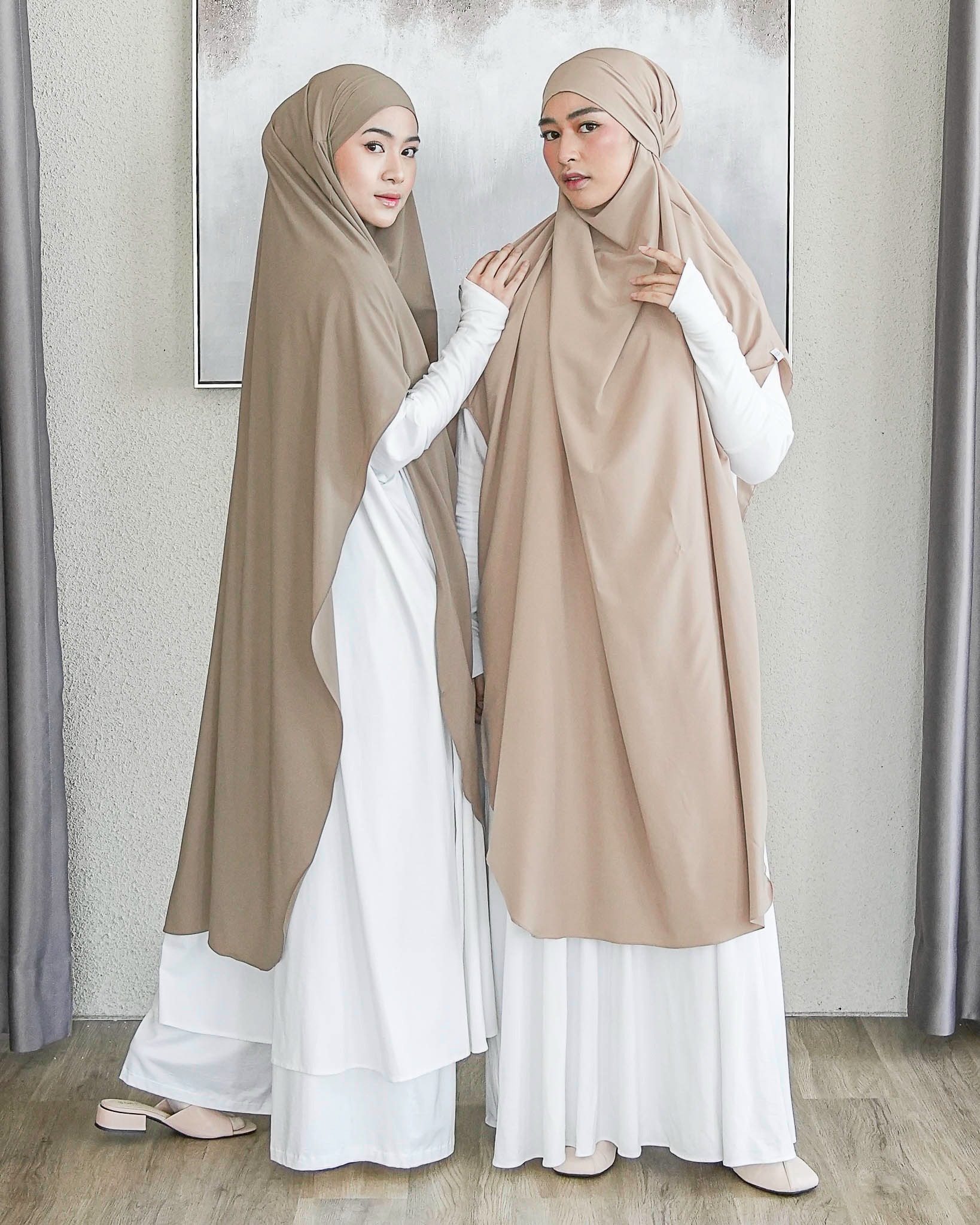 Saba Dress dan Khimar Set