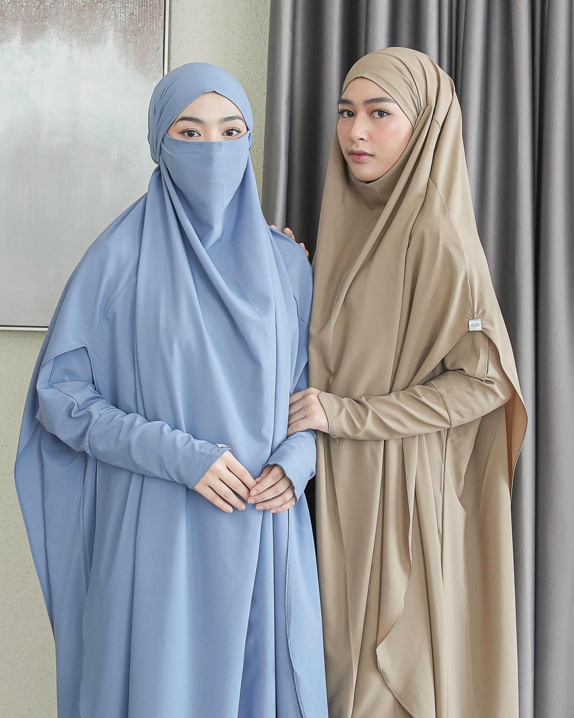 Saba Dress dan Khimar Set