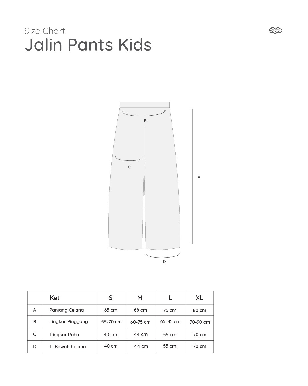 Temu : Jalin Pants Kids (Unisex)