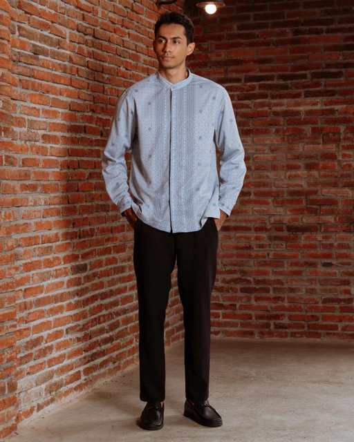Image of Lukman Man Shirt - Lite Blue