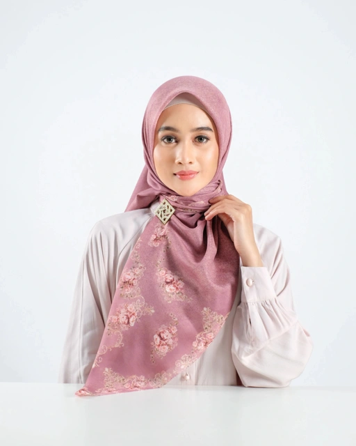 Peony Scarf - Framboise