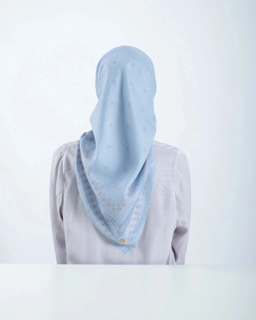 Image of Pixelate Scarf - Lite Blue