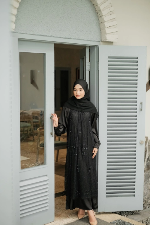 Image of Qania Dress - Black